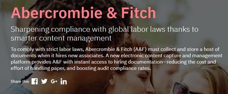 deeperthanblue1's tweet photo. See how Abercrombie &amp; Fitch uses IBM's electronic content capture and management platform in this case study: https://t.co/9pf7AhWFHE https://t.co/jMbpV1J3P1