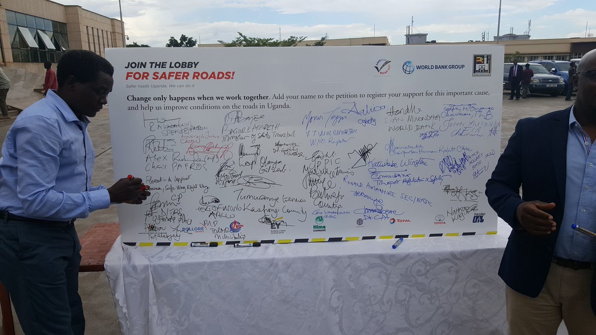 C_M_M_S_'s tweet photo. #SWRW18 The signed petition to support the cause to reduce road accidents in Uganda. @swrwug @TotalUgandaInfo @HimaCement @ToyotaUganda @BolloreLog https://t.co/7OP4aUIz61