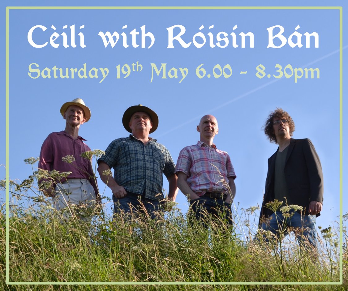 Roisin Ban return to HEART tomorrow evening from 6pm with another family-friendly cèili! The caller will be with you every step of the way, so come along for a fun evening. Tickets £6 / £5 concessions / £3 kids. Facebook: tinyurl.com/y8rsf47a Tickets: tinyurl.com/y8tnfdud
