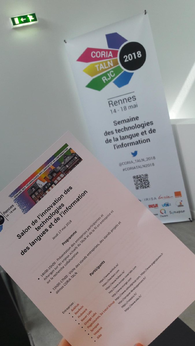 Aktan est présent au #CORIATALN2018 et son salon de l'innovation ! Au programme : réseaux de neurones, et analyse d'opinion. #servicedesign #designthinking #TAL