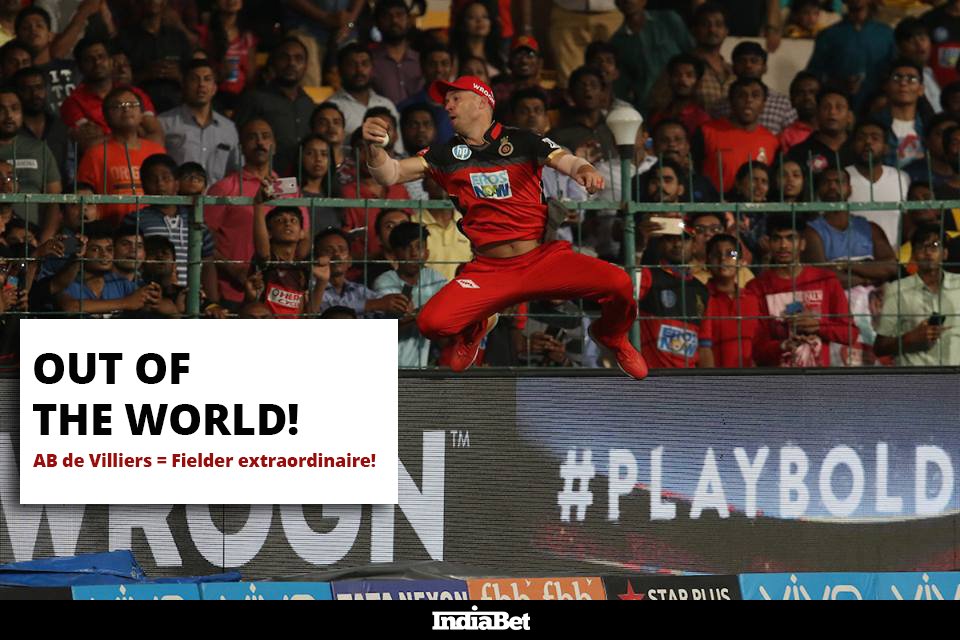 indiabet's tweet photo. What an incredible catch from #ABdeVilliers ! Will for sure find space in the history of #IPL.
Did you get a chance to watch this live?
#IPLFantasy #IPL2018 #RCB #ABD #CricketMeriJaan #superman #ViratKohli #CatchASprite https://t.co/Z0Uy2kEMPY