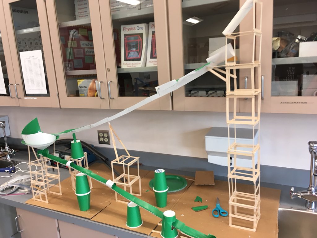 rsideoutdoored's tweet photo. Cool roller coaster projects by Ms. Jackson’s physics 11 class. https://t.co/V6p5FafbCX