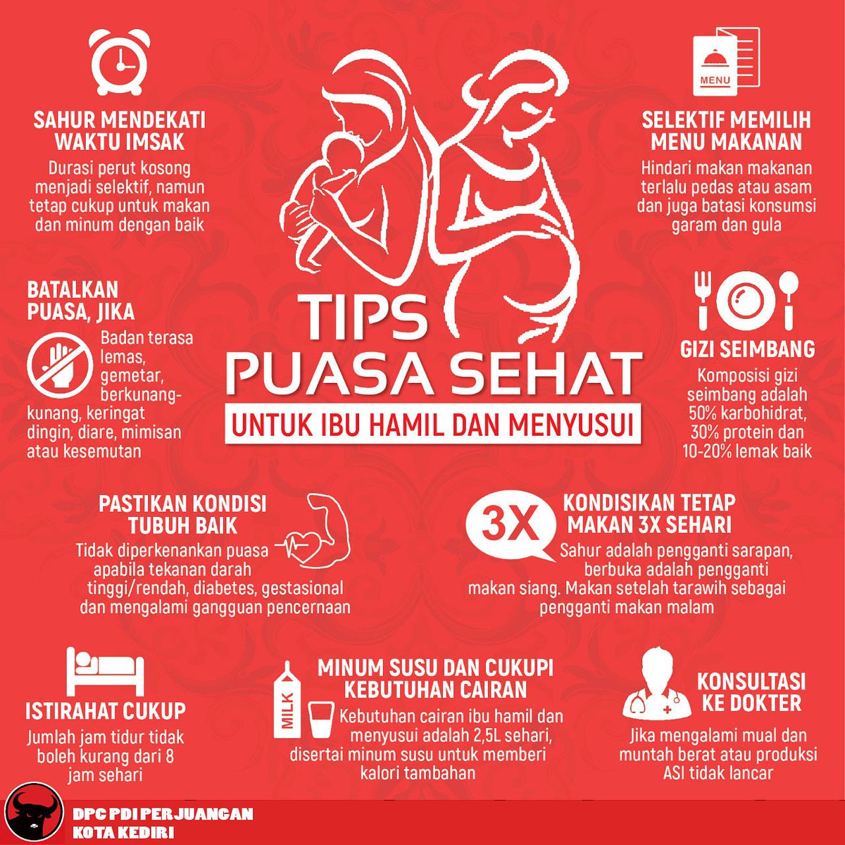 Tips Puasa Sehat
#PuasaSehat
#SalamDuaJari
#GusIpulMbakPuti 
#GusIpulMbakPutiMenang 
#kabehsedulurkabehmakmur #pilkadajatim2018 
#PilgubJatim2018 
#pdiperjuangan 
#pdiperjuanganm3nang 
#pdipjatim
#pdipkotakediri
#DPCPDIPerjuanganKotaKediri
#MenangMenangMenangYes