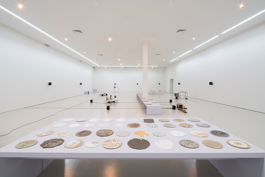 artasiapacific's tweet photo. REVIEW | Marcus Yee reviews Paris-based composer and artist Tarek Atoui's "The Ground: From the Land to the Sea," at @NTUCCASingapore, an experiment in capturing, playing and listening to sound: https://t.co/kuTYpZPQq2 https://t.co/rl7aehn3QM