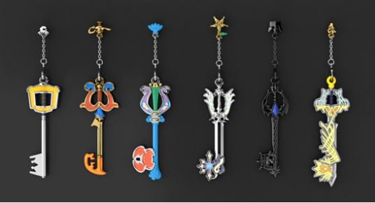 KH13com's tweet image. Bandai will be selling a Kingdom Hearts Gacha Capsule Keyblade Keychain set in September! Pre-orders for individual, blind pack, and the full set are now available on @AitaiKuji!  kh13.com/news/bandai-ki…