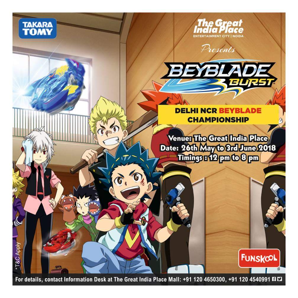 تويتر The Great India Place على تويتر Participate In Your Favourite Beyblade Burst Championship Now Coming To Town From 26th May 3rd June At The Great India Place Noida Game تويتر The Great India Place على تويتر Participate In Your Favourite Beyblade Burst Championship Now Coming To Town From 26th May 3rd June At The Great India Place Noida Game