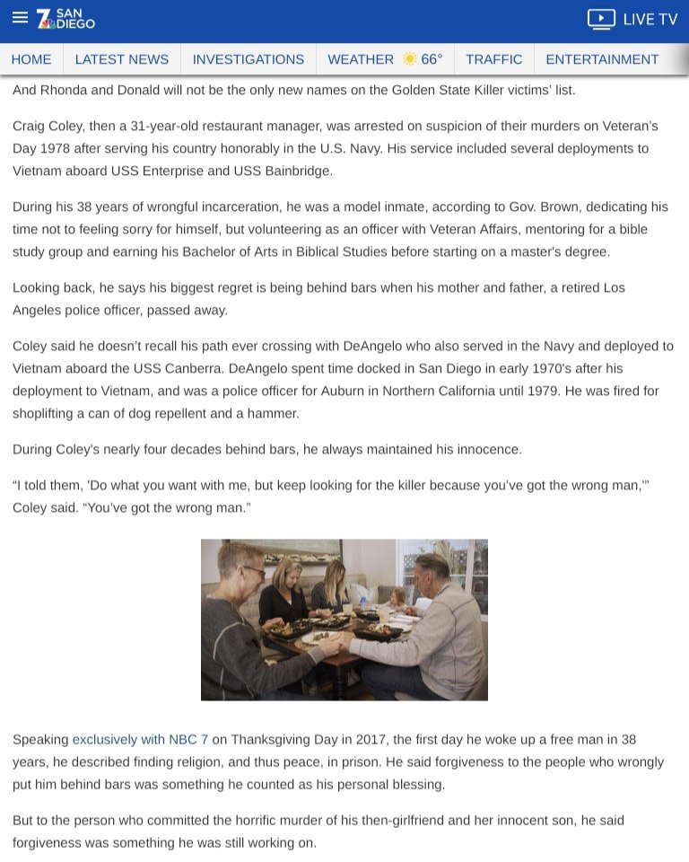 ShelbyCrompton's tweet image. Dates are important DeAngelo 👈 His busy day ! 

#GSK Married Nov 10 '73 Sharon Huddle #ExeterCa 
Raped 16yr old Nov 10 '76 Greenback/#CitrusHeights  
Raped 13yr old Nov 10 '77 La Riviera/ #sacramento  

Mystery: Rhonda Wicht &amp;amp; 4yrs son murdered Nov 10 '78 
please read ⤵️