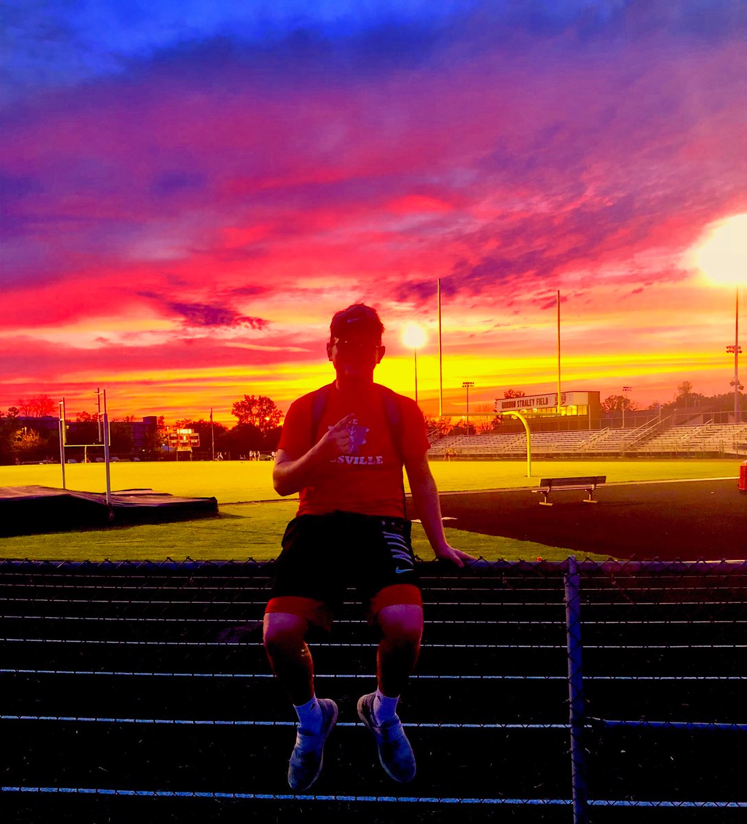 Beautiful night for Griffin to land his spot in regionals. Way to go James!!