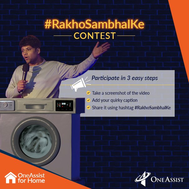 oneassist_in's tweet photo. Isn't @RahulSubramanic funny in this video https://t.co/JfAPMJGkIq  
Can you be funnier? Participate in the #RakhoSambhalKe contest and stand a chance to win Amazon vouchers worth 1000 Rs! *TnC apply. https://t.co/pRCrQ3J58h
