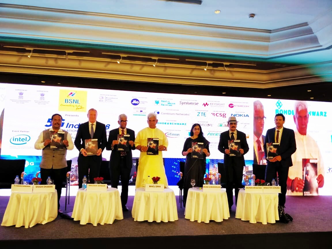 A White Paper on 5G was released today at the #5G India 2018 conference in Mumbai today. @CMDBSNL @manojsinhabjp @ITU_DSG @Secretary_DoT @sorianotech