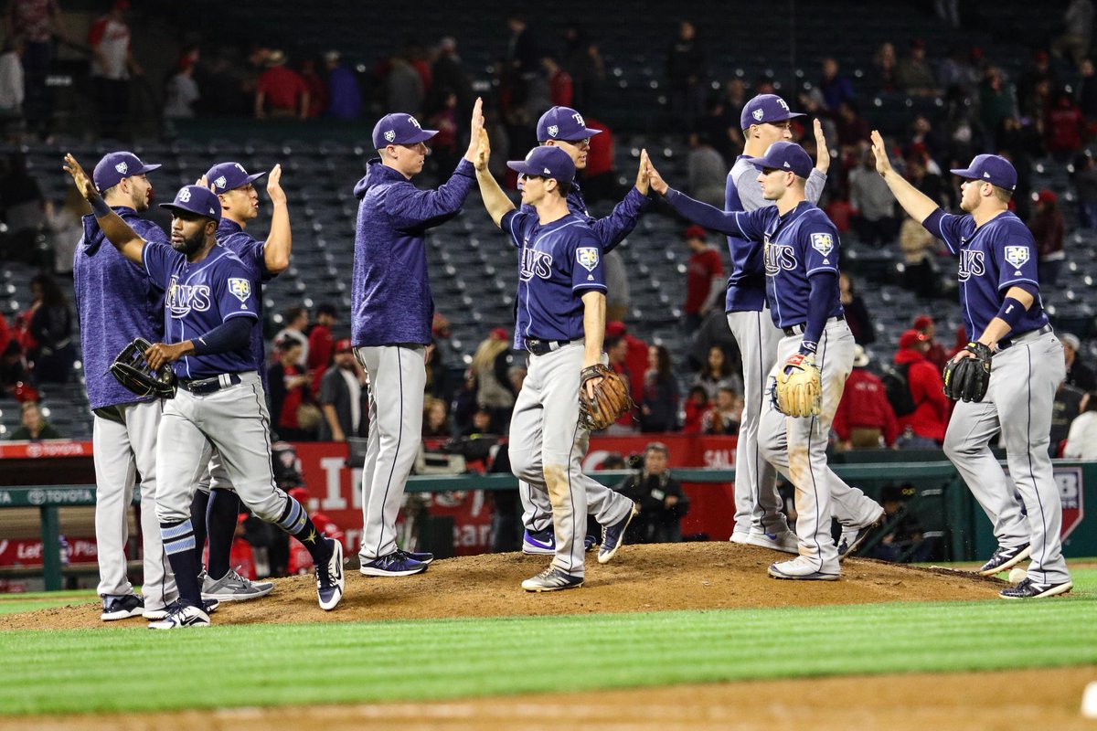 Four wins in a row. Four days of high fives in a row. 

#RaysWin