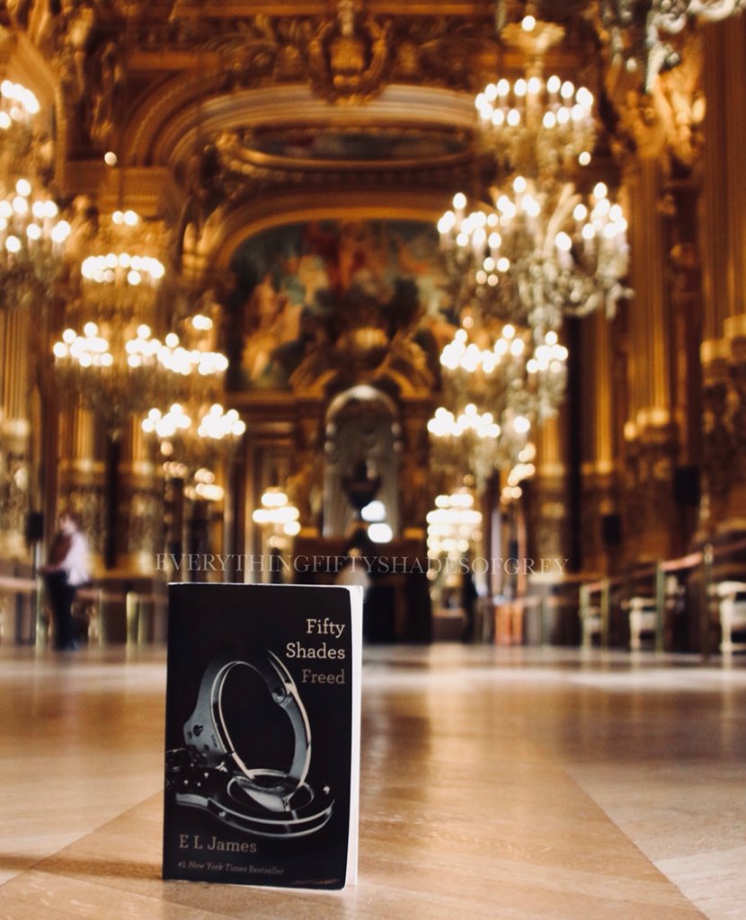 EverythingFSOG's tweet photo. Recognize this filming location? We recently visited the Opera house in Paris where they filmed a few scenes for Freed. We brought the book along to take a photo for you! #fiftyshadesfreed #fiftyshades @E_L_James https://t.co/kUZsIHu8Yn