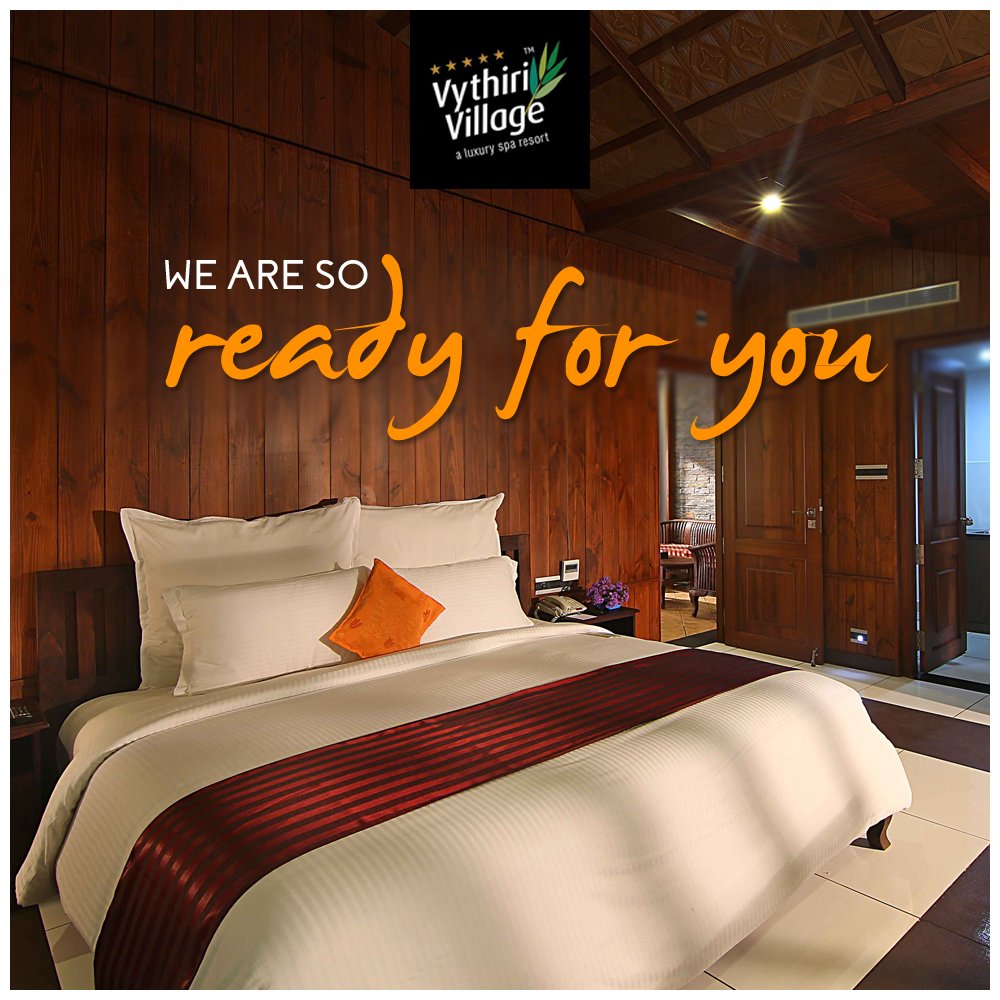 Inside the bedrooms at Vythiri Village Resort, Wayanad 🤩Book your stay today: vythirivillage.com We are ready for you! #holiday #vacation #nature #interior #resort #weekendideas #weekendvibes #travel