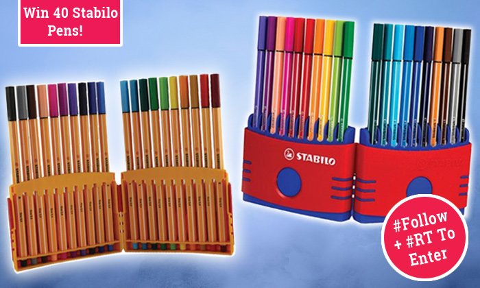 OfficeMonsterUK's tweet photo. #Win 40 @STABILOUK Pens! #Follow &amp; #RT to enter #FreebieFriday #FridayFeeling 1 lot of 40 pens to #giveaway - Winner announced on Monday! #OfficeMonster https://t.co/xXKKD5Lqpf