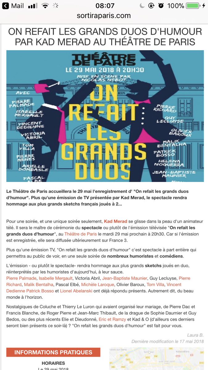 jbmsource's tweet photo. Jean Baptiste participe à l’émission « les grands duos d’humour » le 29 mai et sera plus tard diffusé sur France 3 ! Pour prendre vos billets -> https://t.co/Z5wg0cIZXD @jbmaunier https://t.co/sIDoOdFoh8