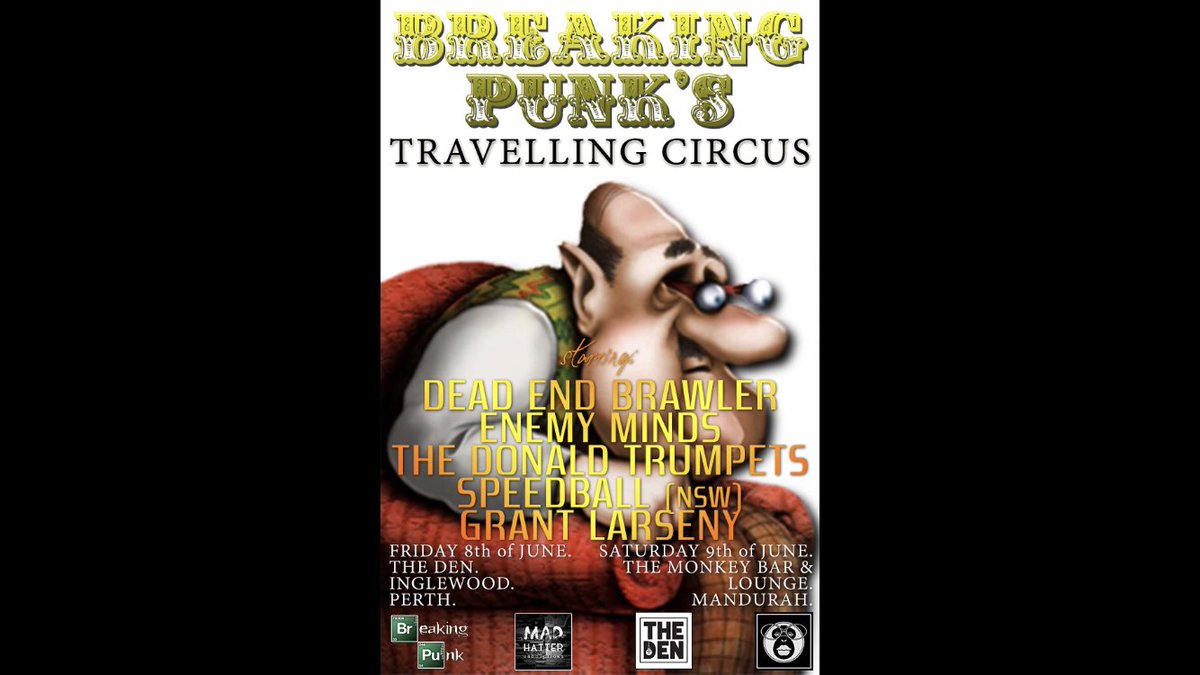 #breakingpunk #weekender #punk #punkrock #thrash #folk #perth #mandurah #livegigs #music #wa #party #yew 

facebook.com/events/6101470…