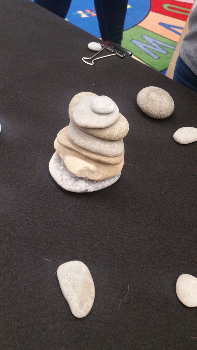 TAnnalet's tweet photo. How many rocks did you stack? What rocks did you choose? What was your strategy? @MrsWilkes7 kindergarten #parentsbacktoschool #cbemath @SilverSpryycbe #mtbos #iteachmath https://t.co/qbnzwnWZz6