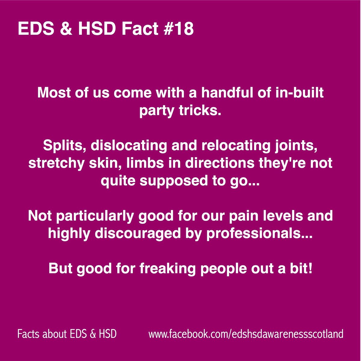 EdsHsdScotland's tweet photo. #EDSAwarenessMonth https://t.co/ZUcWqHfoCP