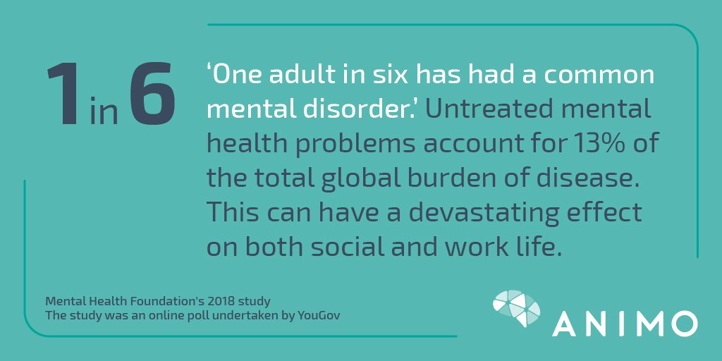 1 in 6 people have had a common mental disorder. It’s time to talk about this. Let’s drop the stigma and work together. #LetsTalk #MentalHealthAwarenessWeek #business #workplace #WellBeingAtWork
