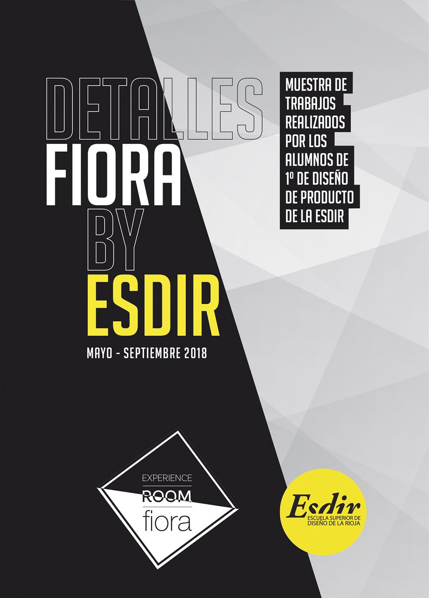 FioraBath's tweet photo. Inauguramos la #exposición Detalles Fiora realizada por alumnos de1º de Diseño de Producto de la @EscuelaEsdir https://t.co/8Jf9x5m9kx