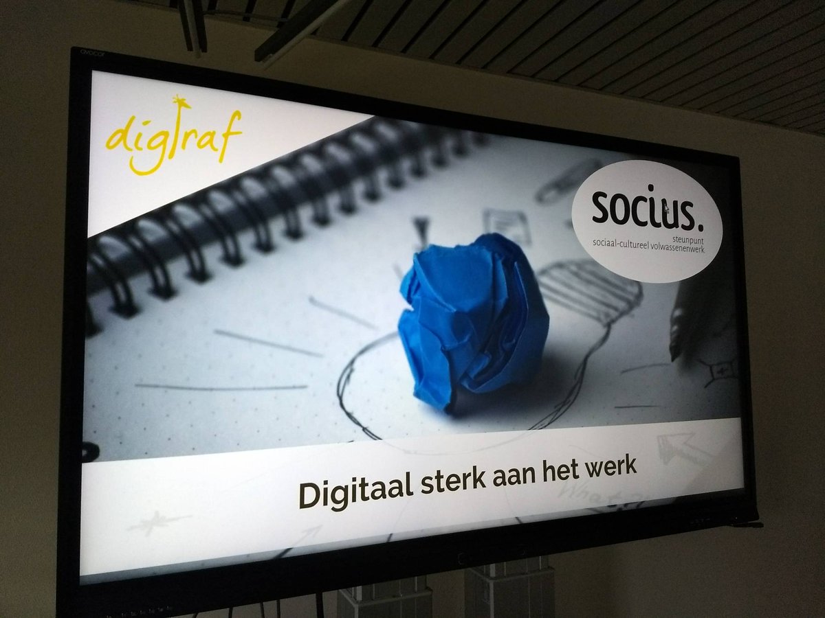 prdsutte's tweet photo. Goesting in! Samen met non-profit organisaties aan de slag rond digitale transformatie voor @Sociustweets #loveit #digitaal #transformatie #menstech https://t.co/e6uzzA20Od