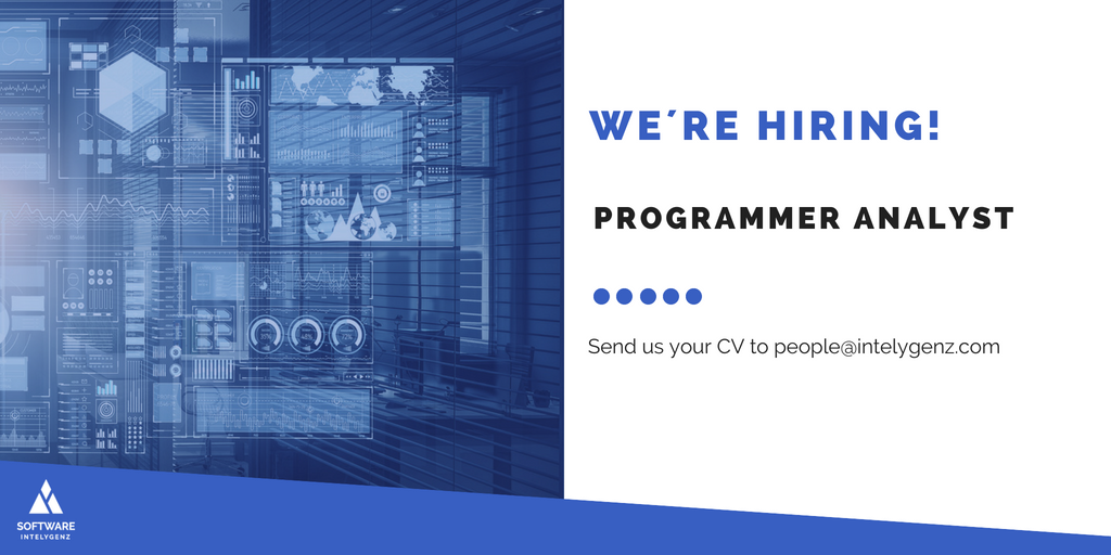 Intelygenz's tweet image. We&apos;re looking for a Senior #ProgrammerAnalyst with experience in functional Analysis, could it be you? Apply now! ow.ly/n4Hq30jYYuY #Hiring #Career #Job