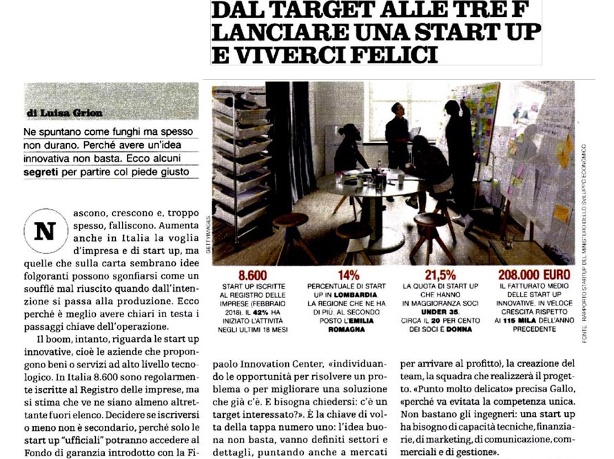 infocamere's tweet photo. Su #Venerdi di @repubblica 'Dal #Target alle tre F lanciare una #startup e vivere felici' @l_grion @intesasanpaolo @MNFoodScience #businessangels @MindTheBridge @ImpactHubMilano @italianangels @Italia_Startup @Startupbusiness https://t.co/A8YeuudMNm