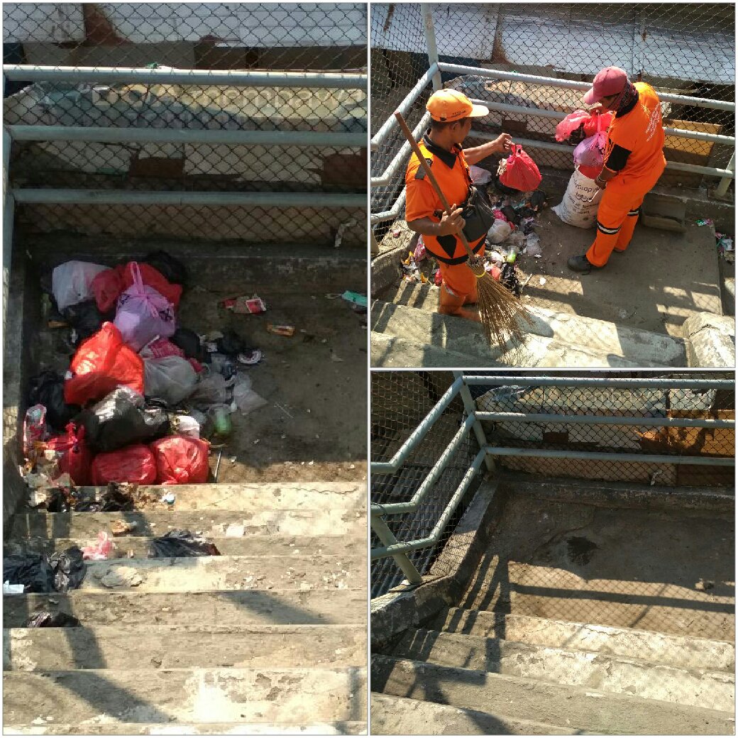 KelPadTimJU's tweet photo. Giat Membersihkan JPO (Jembatan Penyeberangan Orang)
#hpsnjakartautara
#wkju
#pademangantimur
#ppsu
@Jl. Pademangan IX RW.010 Kelurahan Pademangan Timur https://t.co/kGdvzZi0Sm