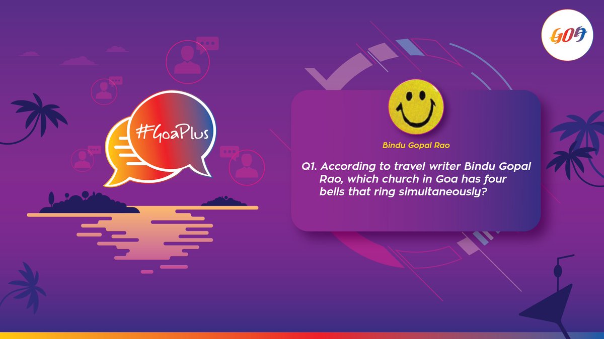 And here goes the first question from Bindu Gopal Rao!
Participate now to win an exciting prize #GoaPlus #Blogger #Contest
Find the answer here: bit.ly/2rQFd6Z
