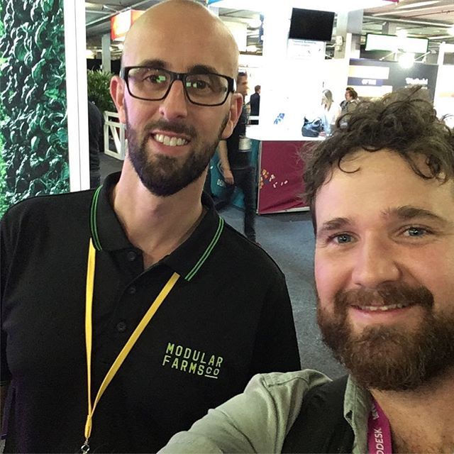 SSadkowsky's tweet image. At the Myriad Expo with Jame from Modular Farms Co Australia. Definitely a highlight! 🌱😊🌱🤘🌱 An @modular_farms_aus @modularfarmsau #modularfarms #myriad