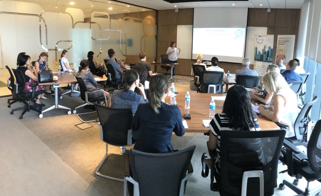 MarkThomasNZ's tweet photo. Kerry and the @anzasg team ran the 3rd in the #popular ‘Understanding the Singapore job market” series today. Another #fullhouse https://t.co/vRbGJd5Waz