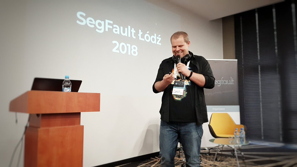 #SegFaultConf is starting ☺ @j_palka is opening the very first edition of @SegFaultConf