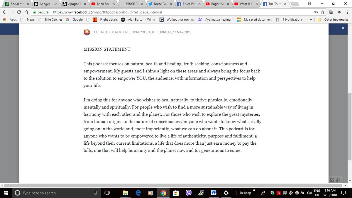 TruthPodcast's tweet photo. @bruceparry Dear Bruce, I warmly invite u 2join me on my new podcast. 2share with my audience how we can heal &amp;live more harmoniously with each other &amp;Earth. Ur work fits perfectly with my mission statement. Any q's please ask, ur always welcome on the show. Warm regards, Alan https://t.co/Tr4CVbm2Wj