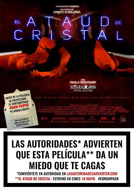 FANTBilbao's tweet photo. Hoy tendremos el honor de disfrutar del estreno de la película vasca @atauddecristal en cines, de la mano de su director, @HaritzZubillaga. Si quieres pasar miedo y algo de claustrofobia, no te lo pienses. #ConUnPack #LasAutoridadesAdvierten @conunpack https://t.co/wqQ2K02qoZ