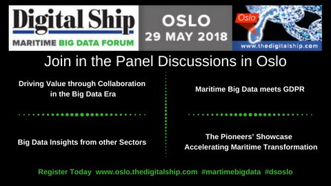 TheDigitalShip's tweet photo. Join us in Oslo on 29 May to investigate ways to drive value from the big data surrounding us. For the full agenda : https://t.co/cPMurdG7bG #maritimebigdata #dsoslo @Marlink_News @KVH @Ceragon @Dualog_News @Fortinet @KNLNetworks @NAVTORtweets @TelenorSat @Speedcast_Intl https://t.co/3Nr54EZE2n