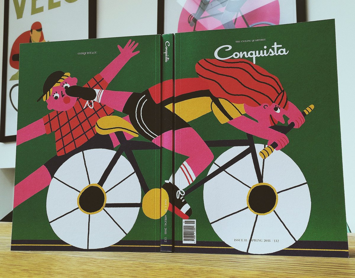 Issue 18 cover illustration by the wonderful @cachetejack and designed by equally talented @SBStudioLtd
Buy yours here:
conquista.cc/products/conqu…

#cycling #magazine #bike #photography #illustration #journal #bikemag #cycle #esrbc #tiraleigh #nz #bicicletta