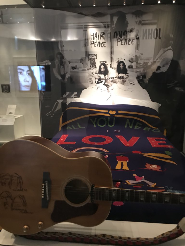 beatriz_garcia's tweet photo. “Bed-ins for peace”, beautifully narrated @NML_Muse #doubleFantasy  #JohnYoko #liverpool2018 #impacts18 #liverpoolIcons https://t.co/NqsWOZKz6A