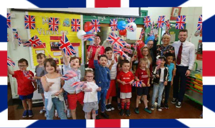 Illtyds_RC's tweet photo. Breakfast Club children have started off our Royal Wedding celebrations #royalwedding #HarryandMeghan https://t.co/vUCYZFwbrn