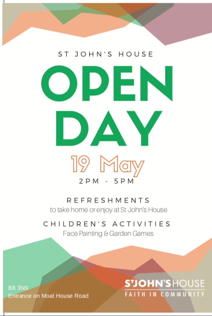 StJohns_House's tweet photo. The weathers looking awesome for tomorrow’s Open Day... come along &amp; join the fun. Bring a friend, RT to your networks! https://t.co/akbpeX24AW