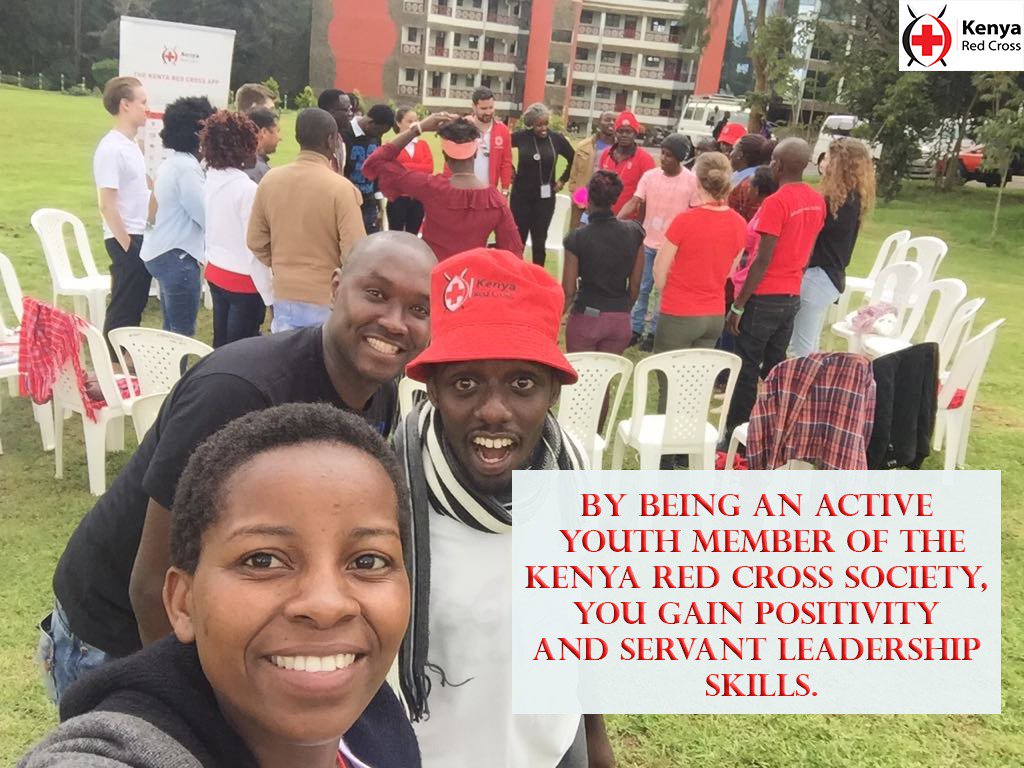 By being an active youth member of the Kenya #RedCross, you gain positivity and servant leadership skills. Join conveniently through our app-> l.redcross.or.ke/8jTIxkNI4L