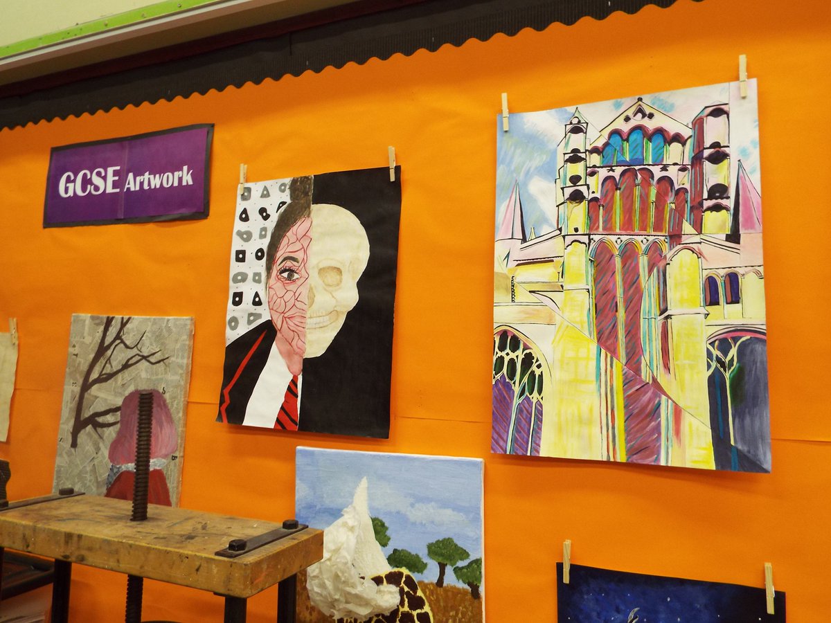MCAartdept's tweet image. Now all of our Year 11 work is being packed away and marked, it's time to update the walls with some of our other fantastic #GCSE #Artwork from year #10 &amp;amp; #9. #FuturePotential  #MCAART 🎨