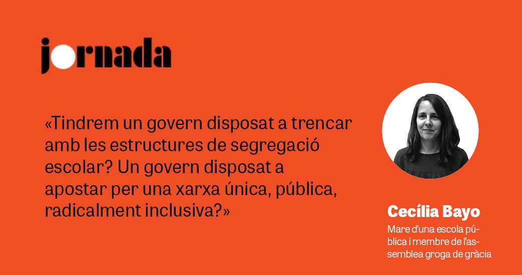 affac_cat's tweet photo. EP👆OPINIÓ:
 7MESURES PER ACABAR AMB LA SEGREGACIÓ ESCOLAR
👉https://t.co/LaCTUjXUde
@DiariJornada #educaciópública #segregació @formatistica https://t.co/yoMqYt1SHh