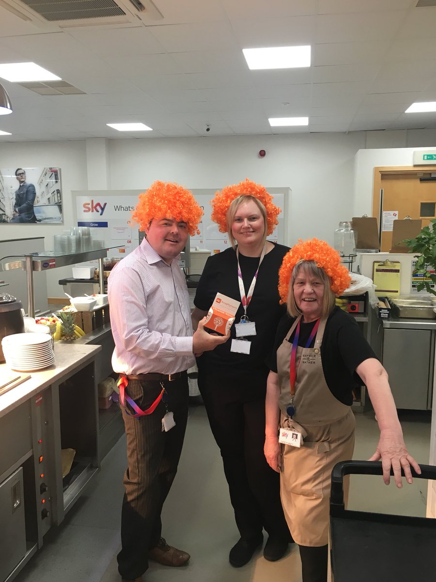 Guys in uddingston supporting @Anaphylaxiscoms today ..Proudly wearing #orangewigday <a href="/ricfyfe/">Ric Fyfe</a> <a href="/sandro_ventisei/">Sandro Ventisei</a> <a href="/Gatherandgather/">Gather & Gather</a>