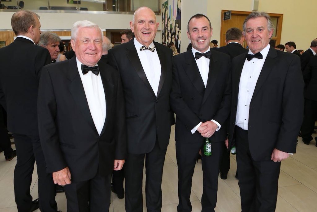 Perennialsrfc's tweet photo. The PRFC contingent who attended the @UlsterRugby awards 2018. Our club President Colin McKee presented the Perennials ‘Dorrington B Faulkner’ award to Mark Orr for services to rugby 🏉 https://t.co/rj5uQa7xmB