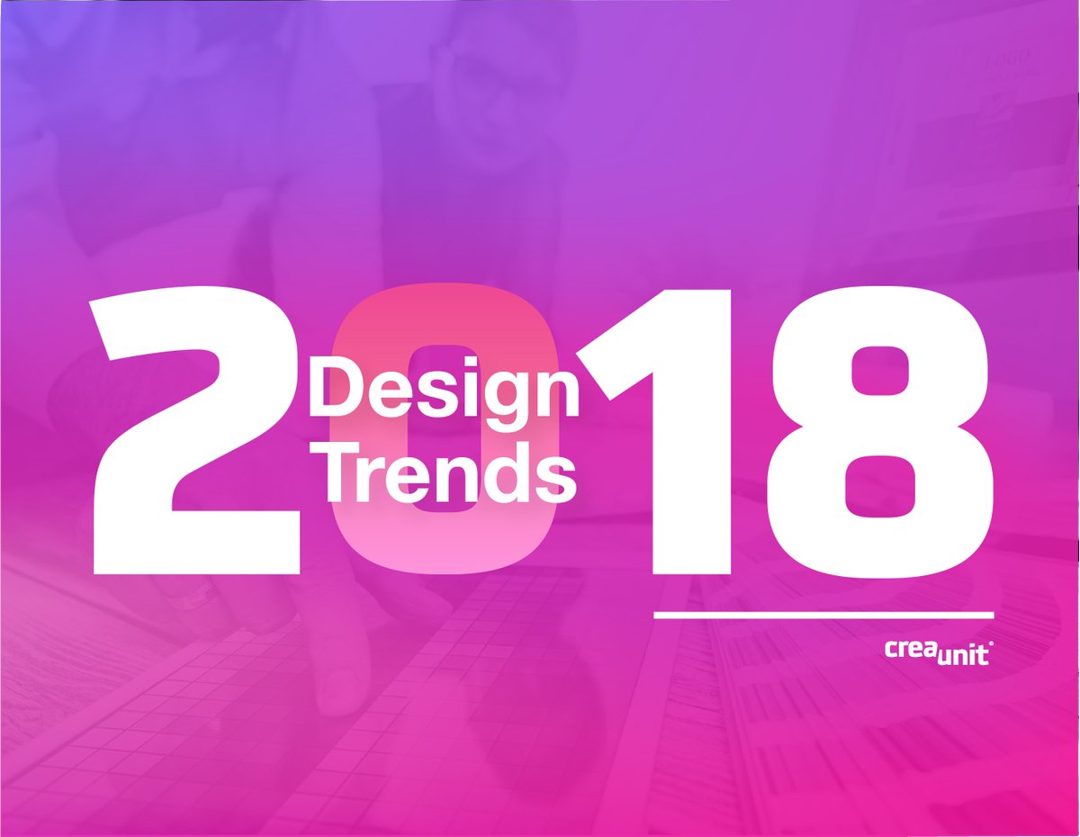 CreaUnit's tweet image. Ook dit jaar zijn er veel veranderingen en trends in de designwereld. Iris heeft de 10 belangrijkste trends op het gebied van design in 2018 voor je op een rijtje gezet: bit.ly/2KhXGA8 #gradients #interactief #augmented #reality #CU