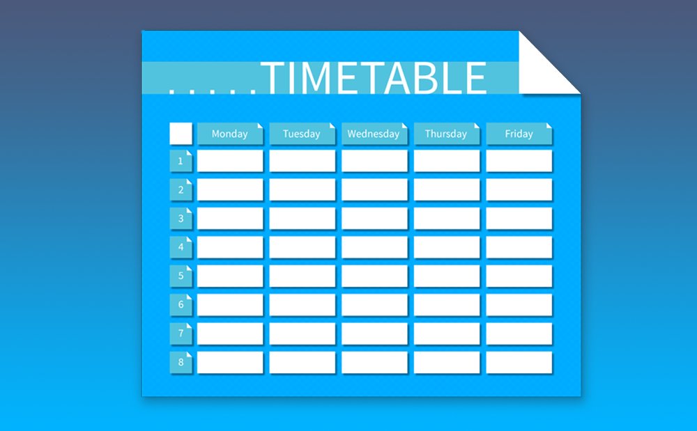 FDMLibrary's tweet image. How to make a timetable goo.gl/fpmd76