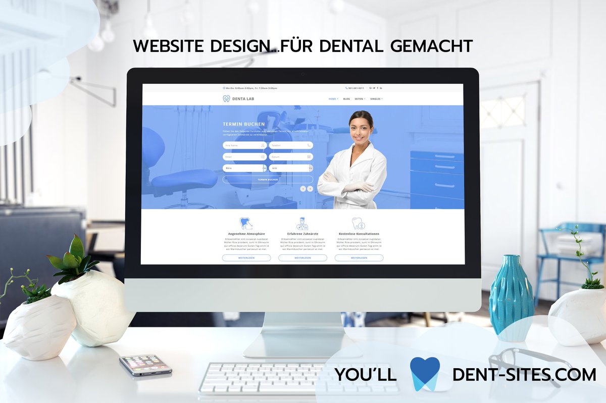 Vollverwaltete und gehostete Dental-Webseiten ab 34,90 Euro pro Monat  (Preise ohne MwSt., Einmalige Startgebühr von 150-250 EUR) Es ist Zeit, dass Sie Ihr Unternehmen in die Moderne bringen.  

#zahnarzt #zahnarztpraxis #dentalwebsitedesign