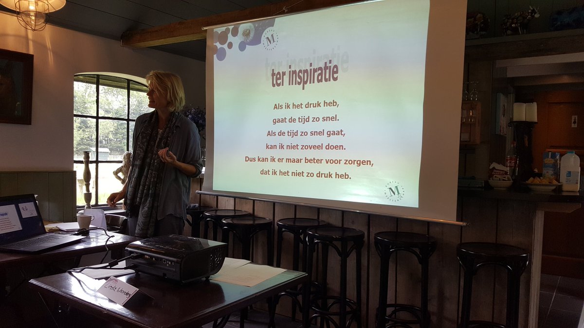 DeSingelier's tweet photo. Workshop timemanagement met Linda Waanders van @viafutura @bmeesterschap Eerste deel van de 2e studiedag met het team @TalentWestervel https://t.co/yQTWkMtiPc