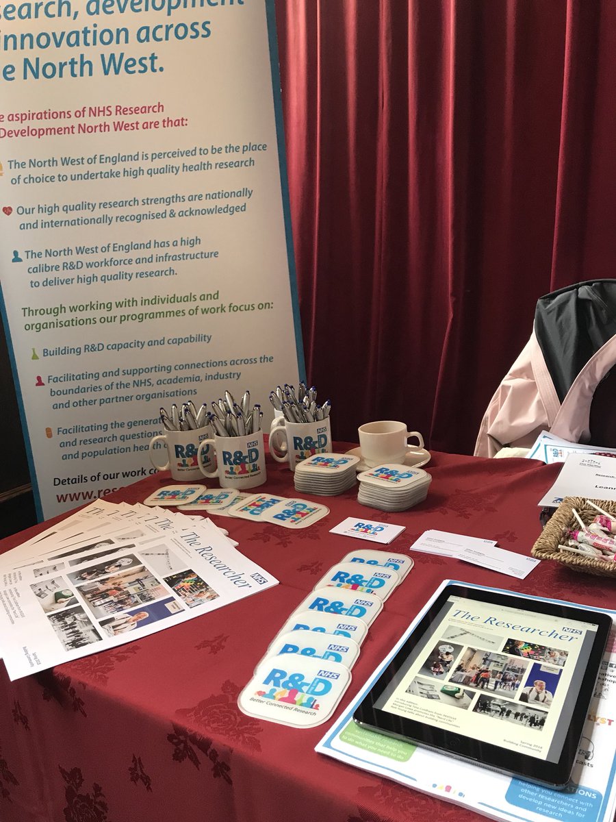 NHSNWRD's tweet photo. All set up! Come and say hello! 🙋🏻‍♀️@ResearchUHMBT @GillianSouthga1 #TheResearcherMagazine https://t.co/7kBMF4vNeN