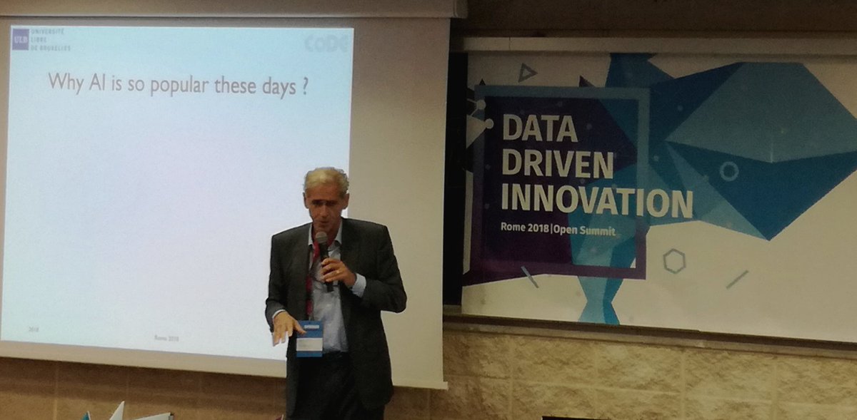 fabeor's tweet image. Hugues Bersini fa la domanda delle domande al #DataDriven2018 #datadriven #AI